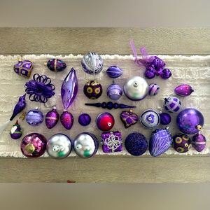 Purple Christmas Ornaments